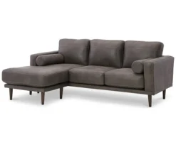 Signature Design By Ashley Arroyo Faux Leather Sofa Chaise -Walker Edison Shop 810594573 1