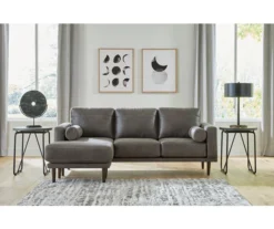 Signature Design By Ashley Arroyo Faux Leather Sofa Chaise -Walker Edison Shop 810594573 5