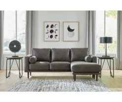 Signature Design By Ashley Arroyo Faux Leather Sofa Chaise -Walker Edison Shop 810594573 7