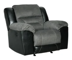 Earhart Slate Faux Leather Rocker Recliner 9 Earhart Slate Faux Leather Rocker Recliner -Walker Edison Shop 810594581 1