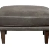 Arroyo Smoke Faux Leather Ottoman