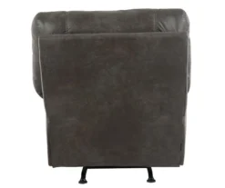 Tambo Pewter Faux Leather Rocker Recliner -Walker Edison Shop 810594596 2