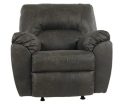 Tambo Pewter Faux Leather Rocker Recliner