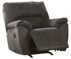 Tambo Pewter Faux Leather Rocker Recliner -Walker Edison Shop 810594596 71