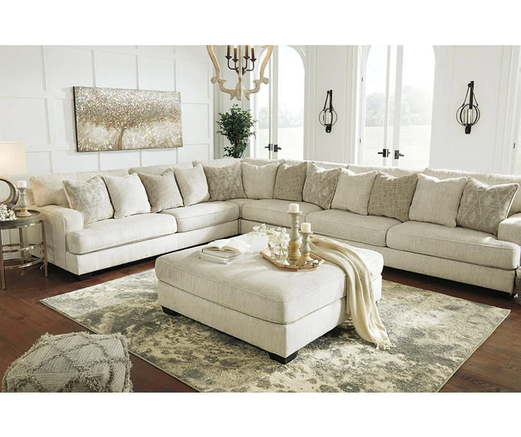 Kildare Parchment Oversize Accent Ottoman 7 Kildare Parchment Oversize Accent Ottoman - Image 7