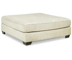Kildare Parchment Oversize Accent Ottoman