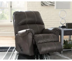 Kincord Midnight Faux Leather Rocker Recliner 7 Kincord Midnight Faux Leather Rocker Recliner -Walker Edison Shop 810594617 3