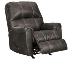 Kincord Midnight Faux Leather Rocker Recliner 8 Kincord Midnight Faux Leather Rocker Recliner -Walker Edison Shop 810594617 4