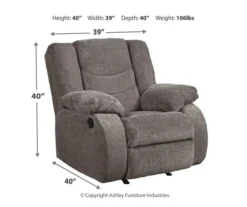 Tulen Gray Rocker Recliner -Walker Edison Shop 810594621 4