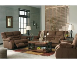 Tulen Chocolate Reclining Loveseat -Walker Edison Shop 810594622 810594623 1