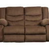 Tulen Chocolate Reclining Loveseat