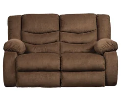 Tulen Chocolate Reclining Loveseat