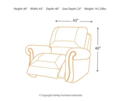 Larkinhurst Earth Faux Leather Rocker Recliner 9 Larkinhurst Earth Faux Leather Rocker Recliner -Walker Edison Shop 810594645 5