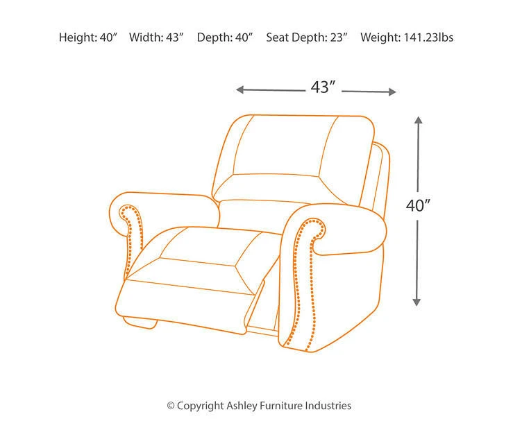 Larkinhurst Earth Faux Leather Rocker Recliner 5 Larkinhurst Earth Faux Leather Rocker Recliner - Image 5