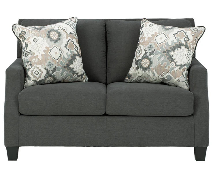 Bayonne Charcoal Loveseat 1 Bayonne Charcoal Loveseat