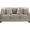 Olsberg Steel Faux Suede Sofa