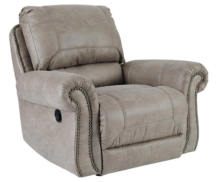 Olsberg Steel Faux Suede Rocker Recliner 1 Olsberg Steel Faux Suede Rocker Recliner