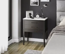 Ameriwood Madison Lane Faux Marble Nightstand -Walker Edison Shop 810596720 5