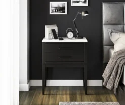 Ameriwood Madison Lane Faux Marble Nightstand -Walker Edison Shop 810596720 6