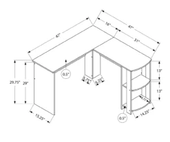 Industrial Gray L-Shaped Corner Desk With Open Storage -Walker Edison Shop 810597219 4
