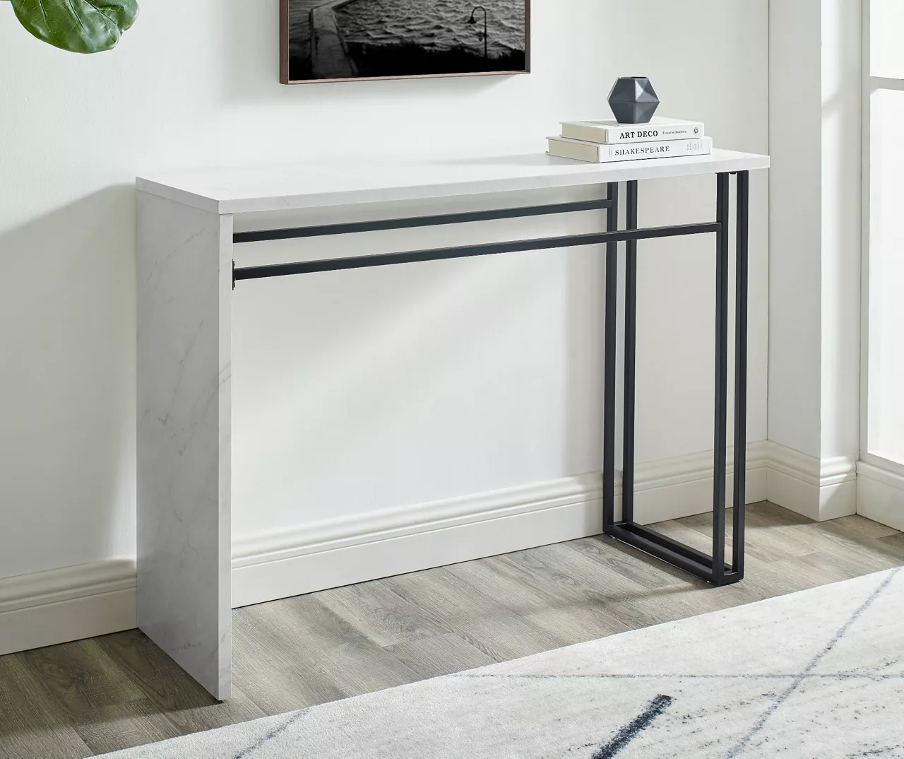 Walker Edison Waterfall Console Table 1 Walker Edison Waterfall Console Table