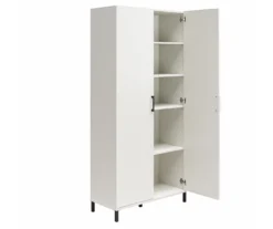 Evolution Vantage White 2-Door Storage Cabinet 8 Evolution Vantage White 2-Door Storage Cabinet -Walker Edison Shop 810597744 2