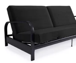 DHP Elbern Black Metal Futon With Black Microfiber Cover -Walker Edison Shop 810598097 8