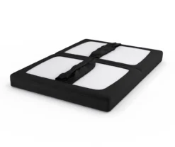 DHP Elbern Black Metal Futon With Black Microfiber Cover -Walker Edison Shop 810598097 9