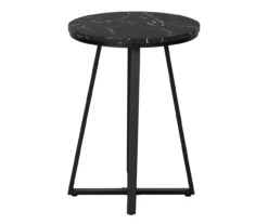 Monarch Faux Marble & Metal Accent Table 20 Monarch Faux Marble & Metal Accent Table -Walker Edison Shop 810598395 A1