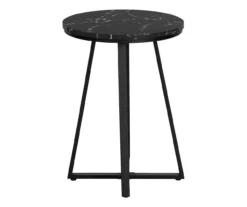Monarch Faux Marble & Metal Accent Table 22 Monarch Faux Marble & Metal Accent Table -Walker Edison Shop 810598395 A3