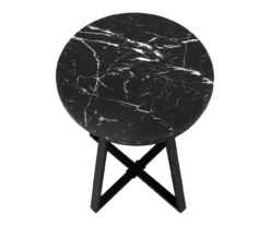 Monarch Faux Marble & Metal Accent Table 24 Monarch Faux Marble & Metal Accent Table -Walker Edison Shop 810598395 A5