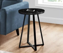 Monarch Faux Marble & Metal Accent Table 23 Monarch Faux Marble & Metal Accent Table -Walker Edison Shop 810598395 B0