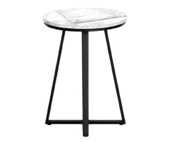 Monarch Faux Marble & Metal Accent Table 29 Monarch Faux Marble & Metal Accent Table -Walker Edison Shop 810598396 A3