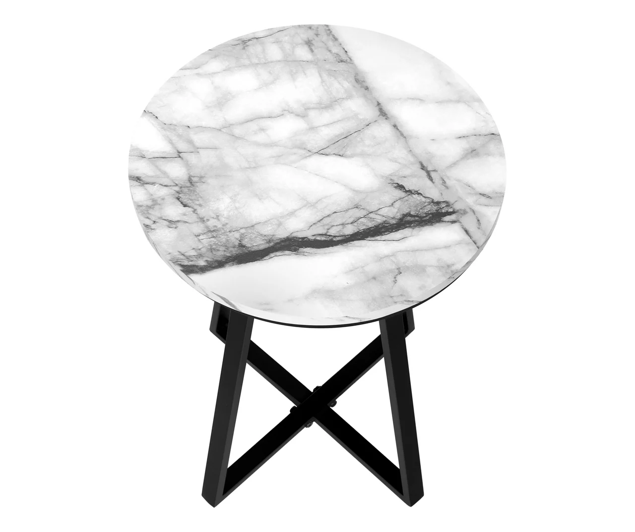 Monarch Faux Marble & Metal Accent Table 15 Monarch Faux Marble & Metal Accent Table - Image 15