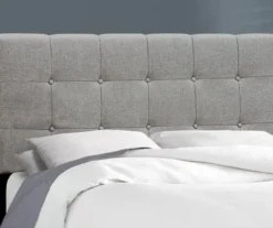 Monarch Linen Tufted Low Profile Bed 27 Monarch Linen Tufted Low Profile Bed -Walker Edison Shop 810598497 B8