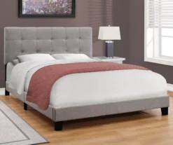 Monarch Linen Tufted Low Profile Bed 29 Monarch Linen Tufted Low Profile Bed -Walker Edison Shop 810598498 B0