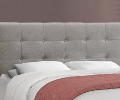 Monarch Linen Tufted Low Profile Bed 30 Monarch Linen Tufted Low Profile Bed -Walker Edison Shop 810598498 B8