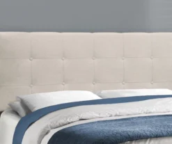 Monarch Linen Tufted Low Profile Bed 24 Monarch Linen Tufted Low Profile Bed -Walker Edison Shop 810598499 B8