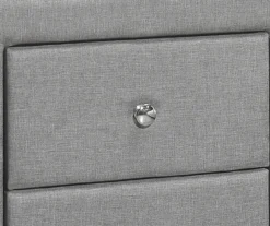 Monarch Linen Upholstered Nightstand -Walker Edison Shop 810598500 A8