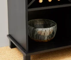 Black & Light Brown Sliding Door Wine Cabinet -Walker Edison Shop 810598580 A0 5