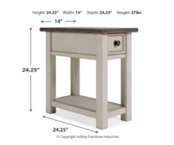 Bolanburg Chairside End Table With USB Ports & Outlets -Walker Edison Shop 810598700 8