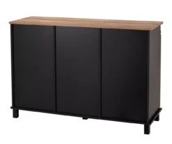 Modern Industrial Black & Brown Sliding Door Sideboard -Walker Edison Shop 810598711 A0 5