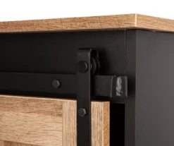 Modern Industrial Black & Brown Sliding Door Sideboard -Walker Edison Shop 810598711 A0 6