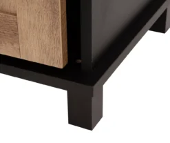 Modern Industrial Black & Brown Sliding Door Sideboard -Walker Edison Shop 810598711 A0 7