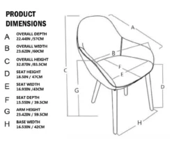 Mid-Century Modern Navy Faux Leather Dining Chairs, 2-Pack -Walker Edison Shop 810598714 A0 6 1