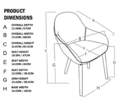 Mid-Century Modern Gray Faux Leather Dining Chairs, 2-Pack -Walker Edison Shop 810598715 A0 5 1