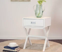 Glitzhome X-Leg End Table 20 Glitzhome X-Leg End Table -Walker Edison Shop 810598716 A0 2