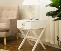 Glitzhome X-Leg End Table 21 Glitzhome X-Leg End Table -Walker Edison Shop 810598716 A0 3