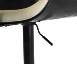 Glitzhome Mid-Century Modern Faux Leather Adjustable Bar Stools, 2-Pack -Walker Edison Shop 810598738 A0 4