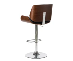 Glitzhome Mid-Century Modern Faux Leather & Chrome Adjustable Bar Stools, 2-Pack 30 Glitzhome Mid-Century Modern Faux Leather & Chrome Adjustable Bar Stools, 2-Pack -Walker Edison Shop 810598742 A0 4